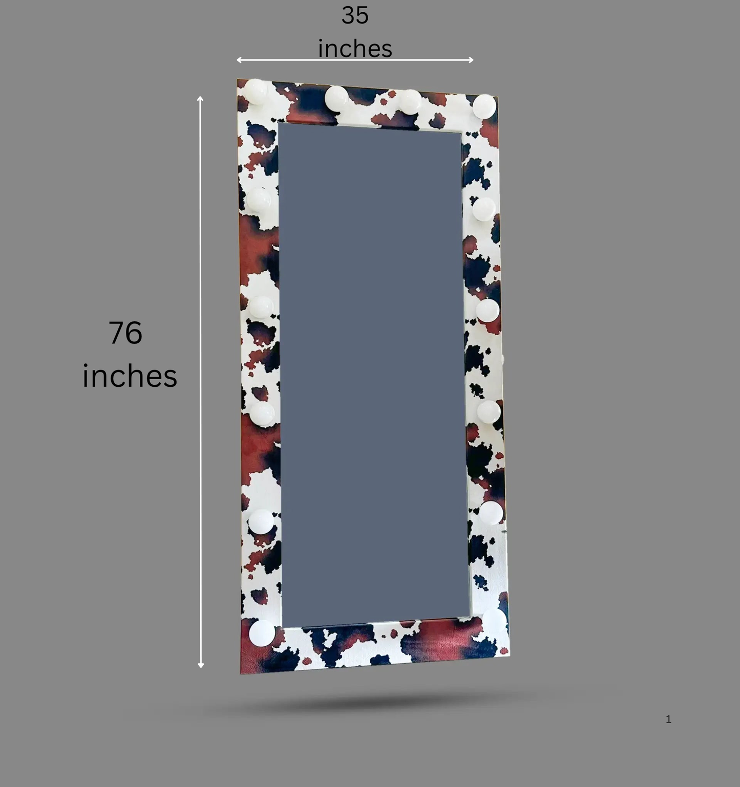 Cow print full Body Mirror