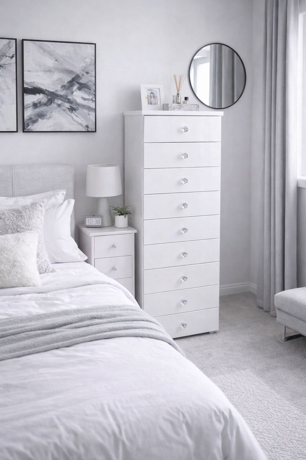 White Drawer Chest