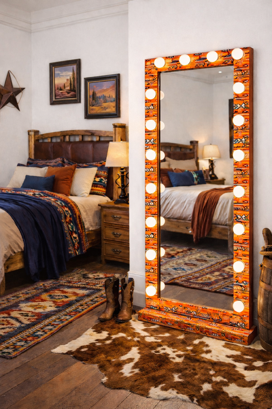 Tan Western Full body mirror