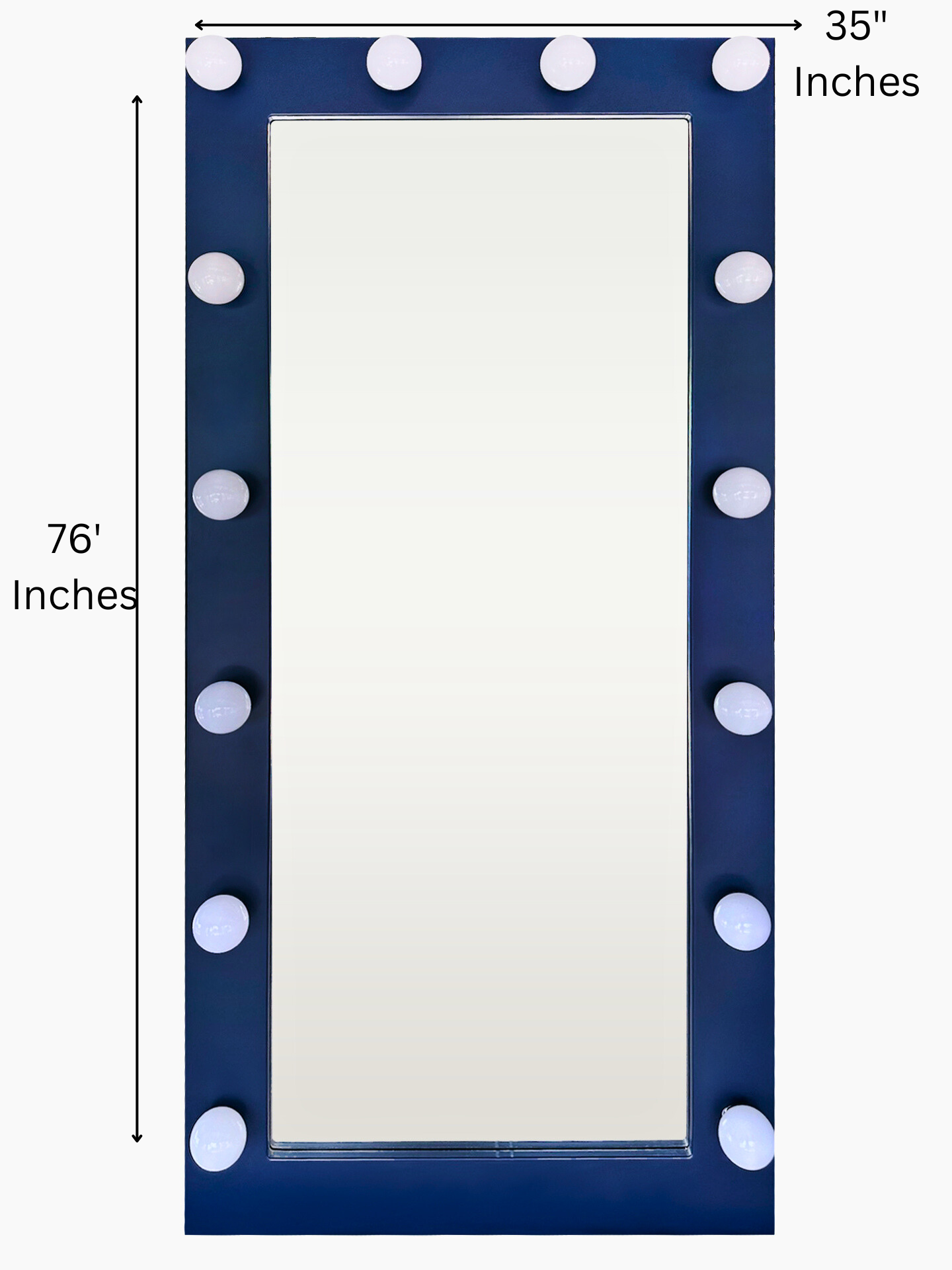 In the navy full length mirror