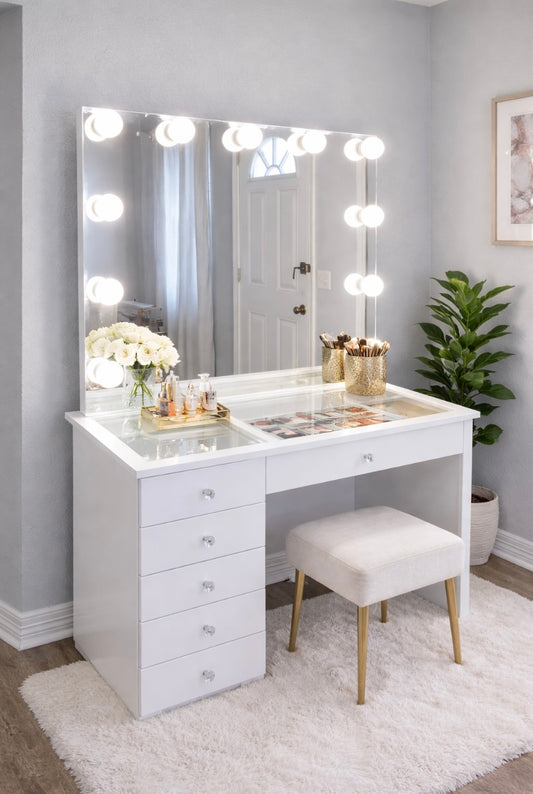 Myself Vanity Glass Top