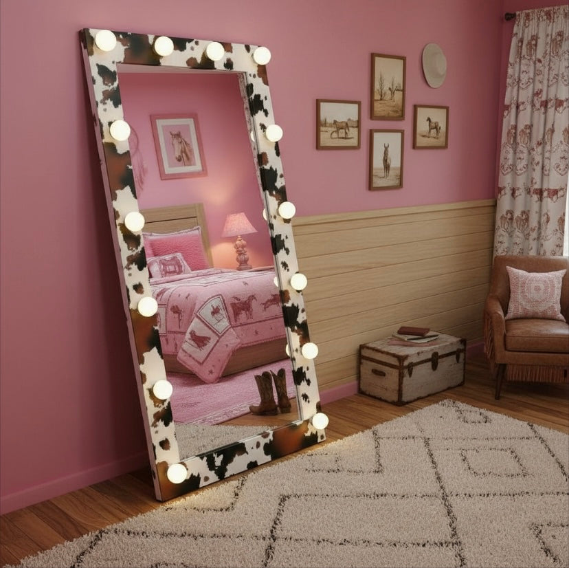 Cow print full Body Mirror