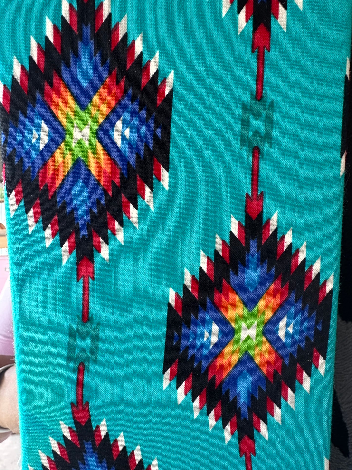 Turquoise western full body mirror